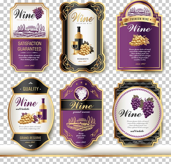 Wine Label Vintage PNG, Clipart, Bottle, Brand, Champagne, Color, Common Grape Vine Free PNG Download