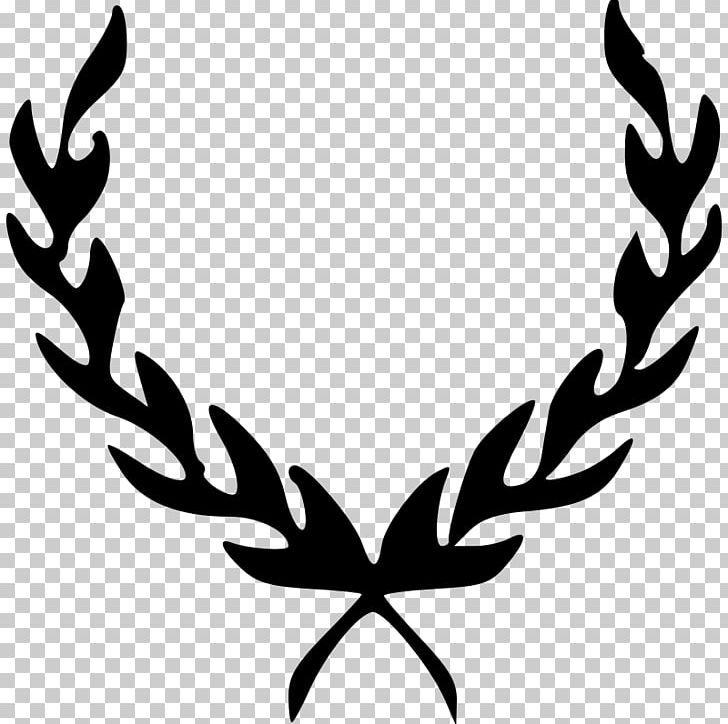 Laurel Wreath Bay Laurel PNG, Clipart, Antler, Artwork, Bay Laurel, Black And White, Branch Free PNG Download