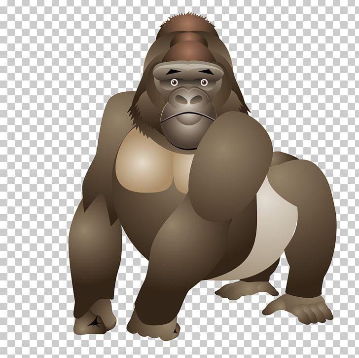 Gorilla Monkey PNG, Clipart, Adobe Illustrator, Animals, Animation, Bear, Carnivoran Free PNG Download