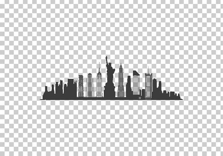 New York City Skyline Silhouette PNG, Clipart, Animals, Black And White, City, Graphic Design, Landmark Free PNG Download