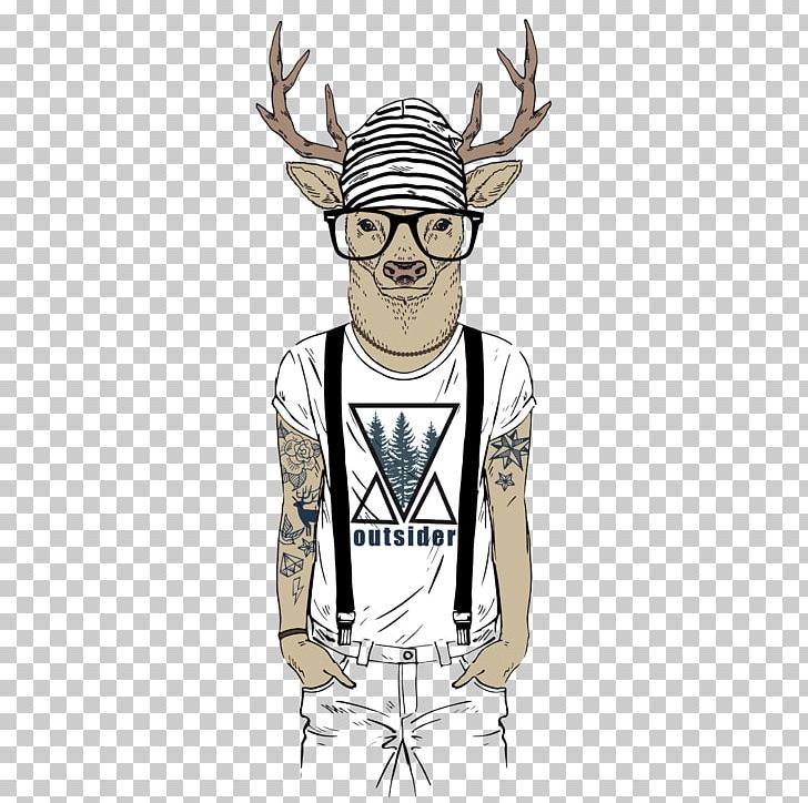 Drawing Tattoo Illustration PNG, Clipart, Animal, Animals, Animal Shapes, Deer, Deer Vector Free PNG Download