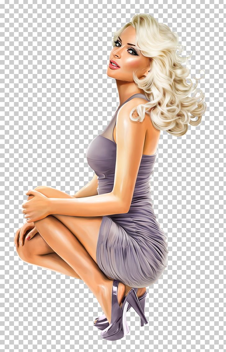 Woman Pin Up Girl Png Clipart 3d Computer Graphics Art Artist Blond Brown Hair Free Png