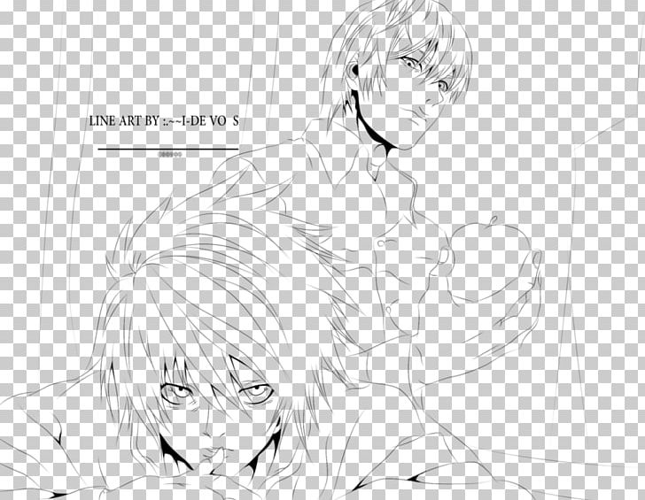 Light Yagami Line Art Death Note: Kira Game Sketch PNG, Clipart, Arm, Art, Black, Black And White, Cartoon Free PNG Download