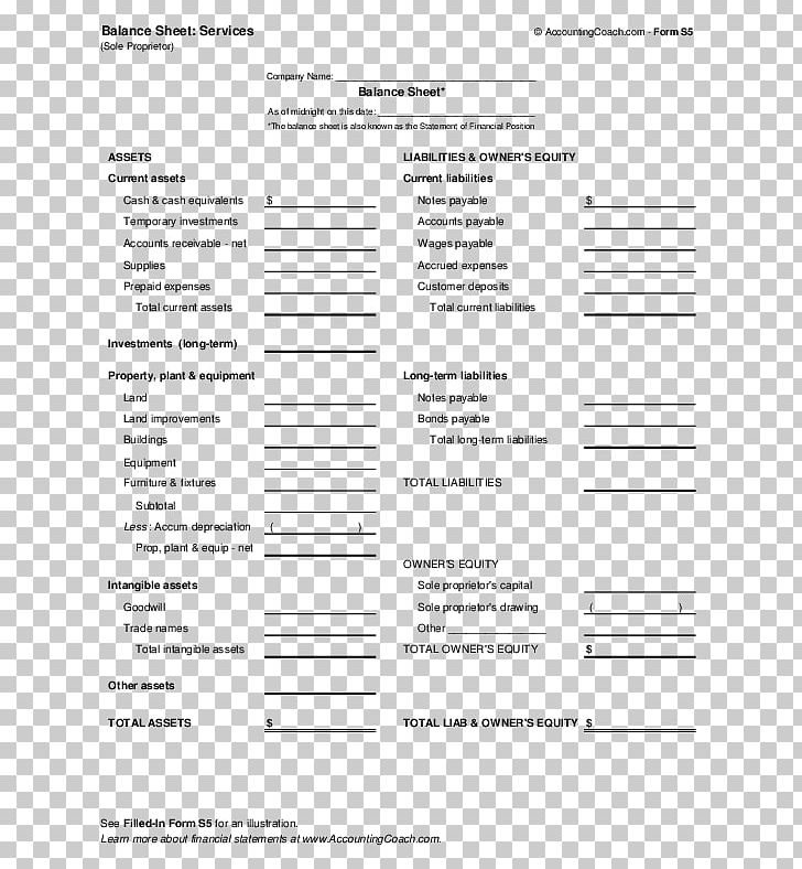 Balance Sheet Business Service Sole Proprietorship PNG, Clipart, Area, Balance, Balance Sheet, Business, Cash Free PNG Download