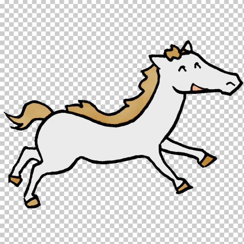 Mustang Dog Line Art Animal Figurine Cartoon PNG, Clipart, Animal Figurine, Cartoon, Cartoon Horse, Character, Cute Horse Free PNG Download
