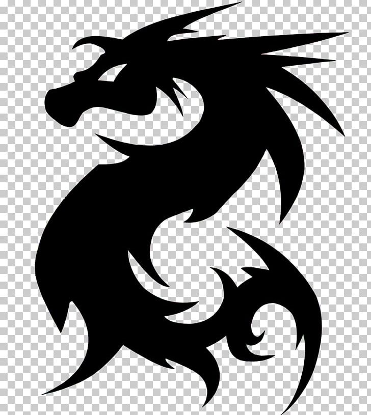 European Dragon Legendary Creature Silhouette PNG, Clipart, Art, Artwork, Black And White, Chinese Dragon, Clip Art Free PNG Download