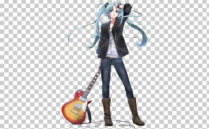 Hatsune Miku Guitar Vocaloid Anime PNG, Clipart, Action Figure, Anime, Art, Chibi, Deviantart Free PNG Download