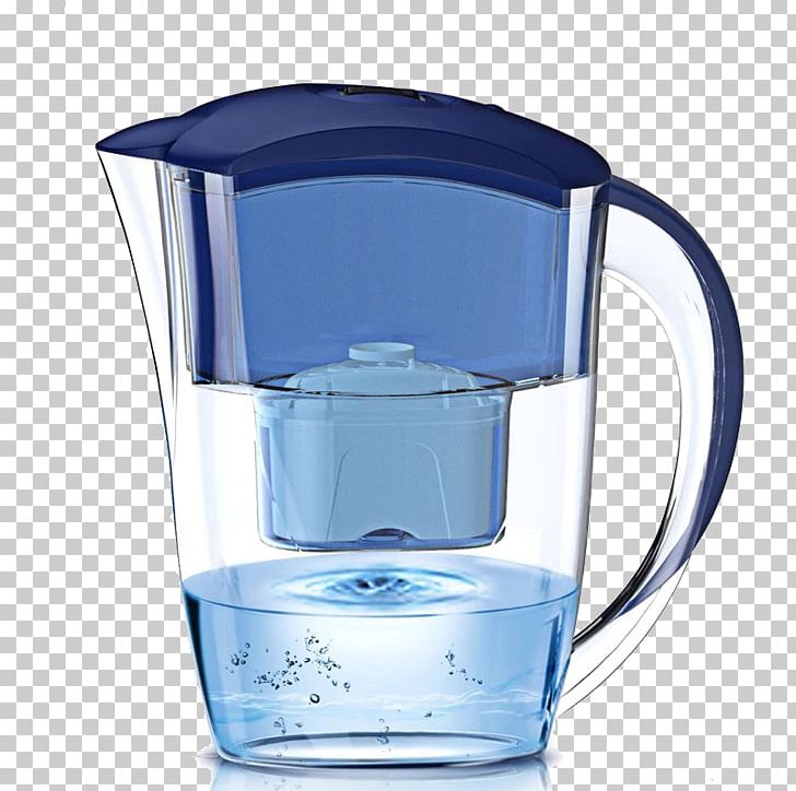 Jug Water Filter Pitcher Kettle PNG, Clipart, Cobalt Blue, Cup, Drinkware, Electric Kettle, Filtration Free PNG Download