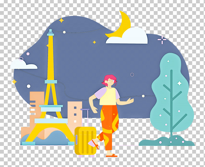 Paris Travel PNG, Clipart, Cartoon, Character, Geometry, Line, Mathematics Free PNG Download