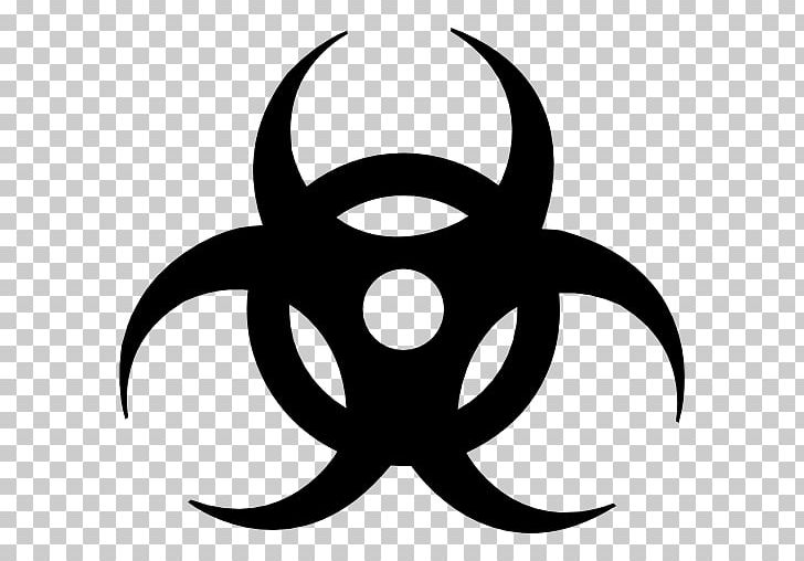 Hazard Symbol Biological Hazard Dangerous Goods PNG, Clipart, Artwork, Biological Hazard, Black And White, Circle, Computer Icons Free PNG Download