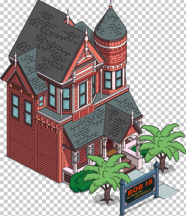 The Simpsons: Tapped Out Sideshow Bob House Victorian Era Building PNG, Clipart, Apu Nahasapeemapetilon, Architecture, Building, Facade, Game Free PNG Download
