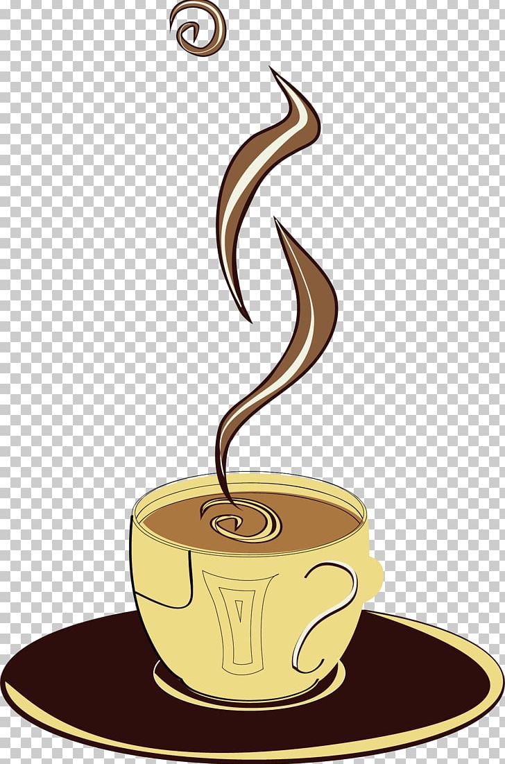 Coffee Cup Cappuccino Cafe Illustration PNG, Clipart, Caffeine, Circles, Coffee, Coffee Aroma, Coffee Bean Free PNG Download