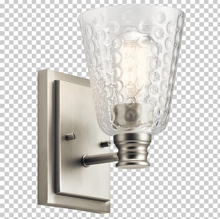 Sconce Lighting Brushed Metal Kichler PNG, Clipart, Brushed Metal, Ceiling, Chandelier, Glass, Incandescent Light Bulb Free PNG Download