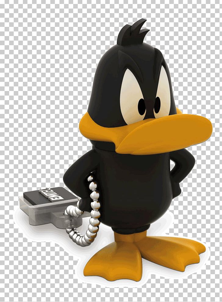 Daffy Duck Marvin The Martian Yosemite Sam USB Flash Drives Looney Tunes PNG, Clipart, Beak, Bird, Character, Computer Data Storage, Daffy Duck Free PNG Download