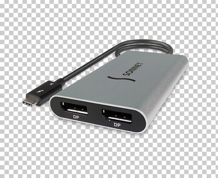 Sonnet Thunderbolt 3 To Dual DisplayPort Adapter PNG, Clipart, Adapter, Apple, Cable, Computer Monitors, Computer Port Free PNG Download