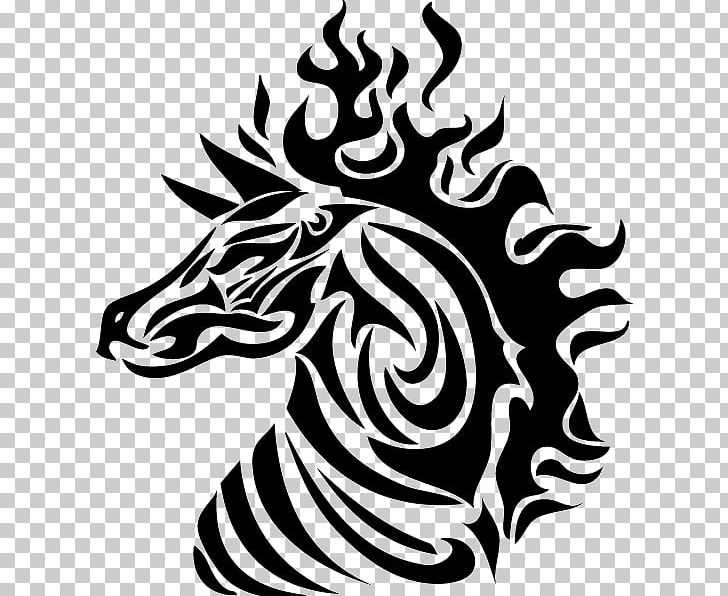 Horse Drawing Art Tattoo PNG, Clipart, Animal, Art, Black And White, Clip Art, Decal Free PNG Download