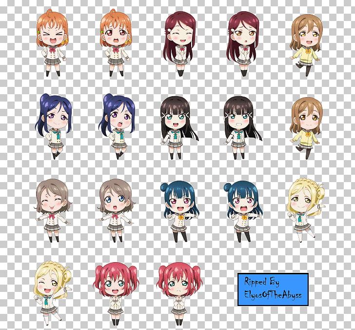 Love Live! School Idol Festival Aqours Chibi Love Live! Sunshine!! Anime PNG, Clipart, Anime, Aqours, Cartoon, Chibi, Emoticon Free PNG Download