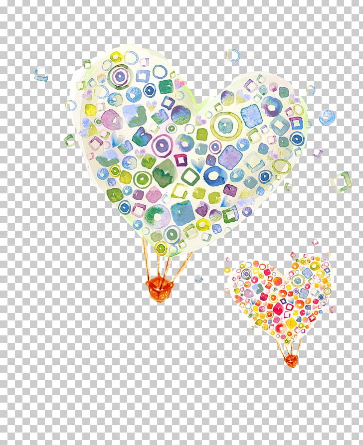 Cartoon Balloon Heart Illustration PNG, Clipart, Air Balloon, Air Vector, Area, Balloon, Child Free PNG Download