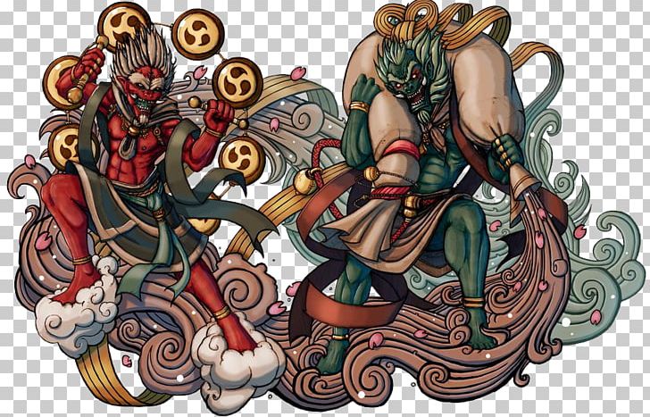 Japanese Mythology Fūjin Raijin Deity PNG, Clipart, Art, Deity, Demon, Donnergott, Fujin Free PNG Download