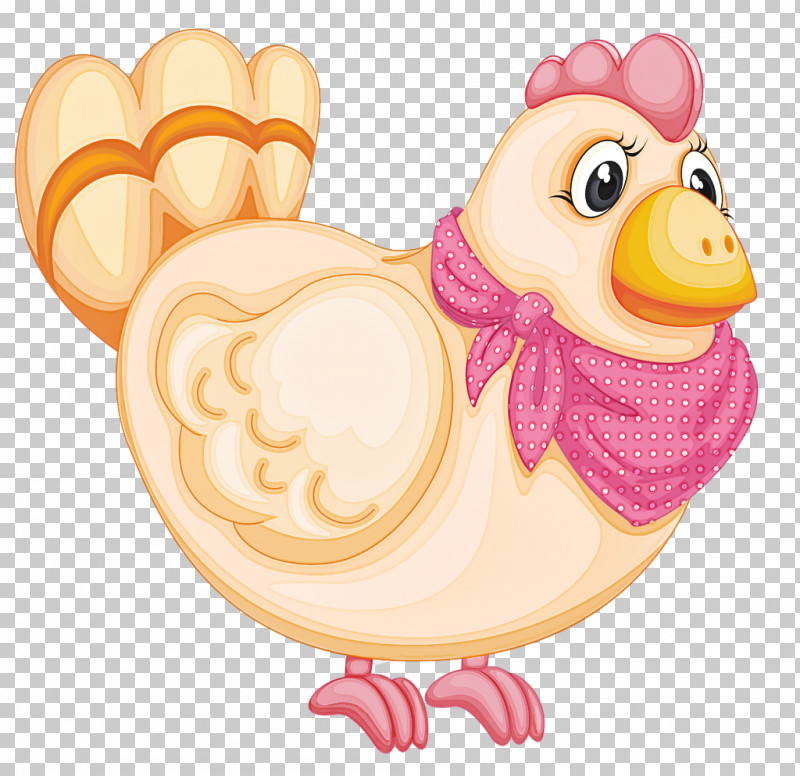 Cartoon Chicken Pink Bird Rooster PNG, Clipart, Animal Figure, Bird, Cartoon, Chicken, Livestock Free PNG Download