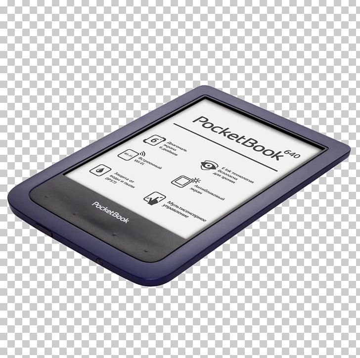 Sony Reader E-Readers PocketBook International PocketBook 640 Aqua White E-book Reader PNG, Clipart, Amazon Kindle, Backlight, Battery, Book, Dis Free PNG Download