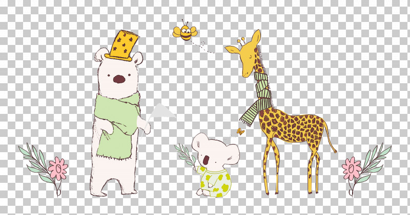 Friends Koala Giraffe PNG, Clipart, Animal Figurine, Biology, Cartoon, Deer, Friends Free PNG Download
