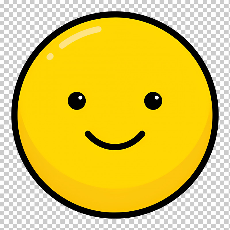 Smile Emoji - Cute Smiling Yellow Face Emoji PNG, Clipart, Bright Mood ...
