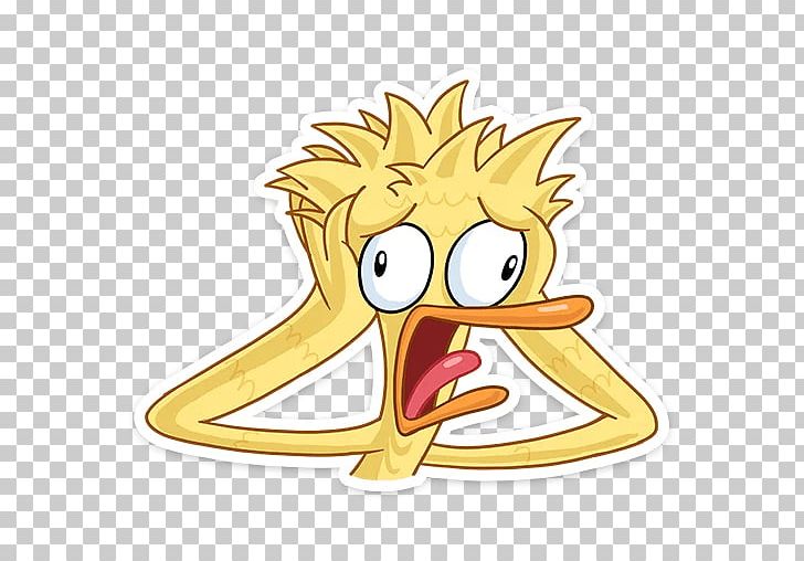 Duck Sticker Telegram VKontakte PNG, Clipart, Animals, Art, Beak, Bird, Duck Free PNG Download