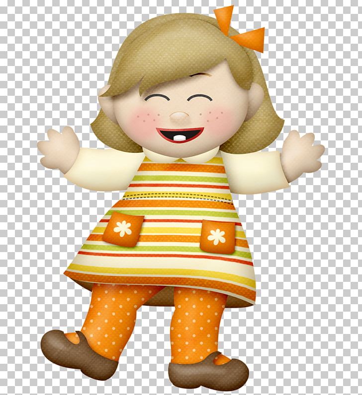 Cartoon Child Friendship PNG, Clipart, Child, Doll, Fictional Character, Infant, Orange Free PNG Download