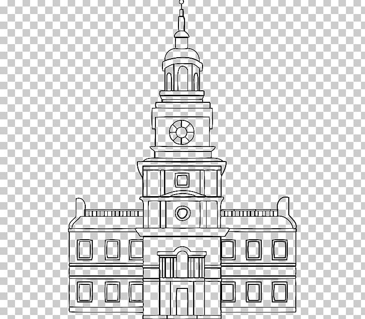 Independence Hall Independence National Historical Park PNG, Clipart, Area, Black And White, Building, Cartoon, City Hall Free PNG Download