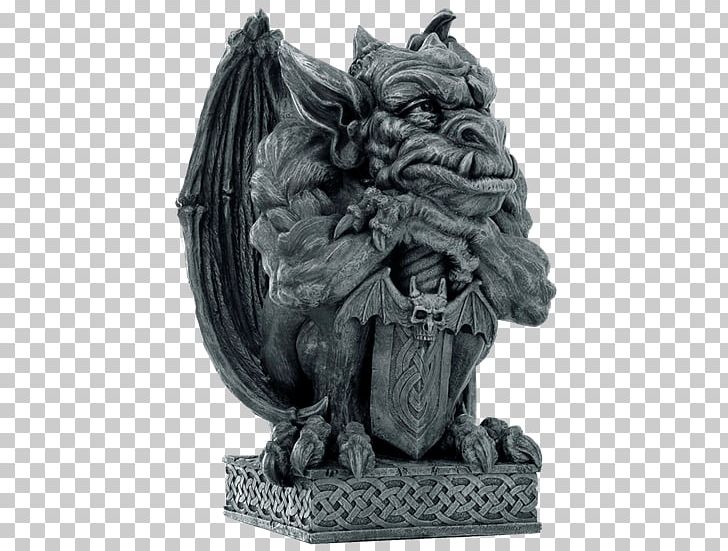 Gargoyle Statue Sculpture Figurine Gothic Architecture PNG, Clipart, Architecture, Art, Black And White, Carving, Classical Sculpture Free PNG Download
