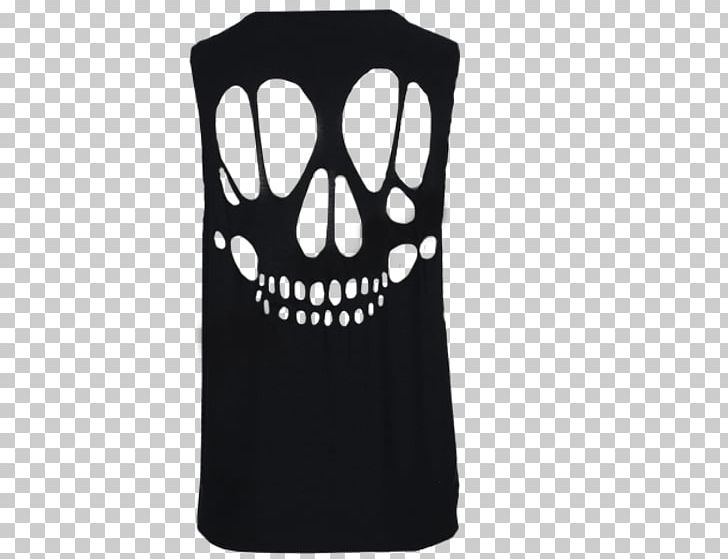 T-shirt Skull Top Sleeveless Shirt PNG, Clipart, Black, Blouse, Bone, Catalog, Clothing Free PNG Download