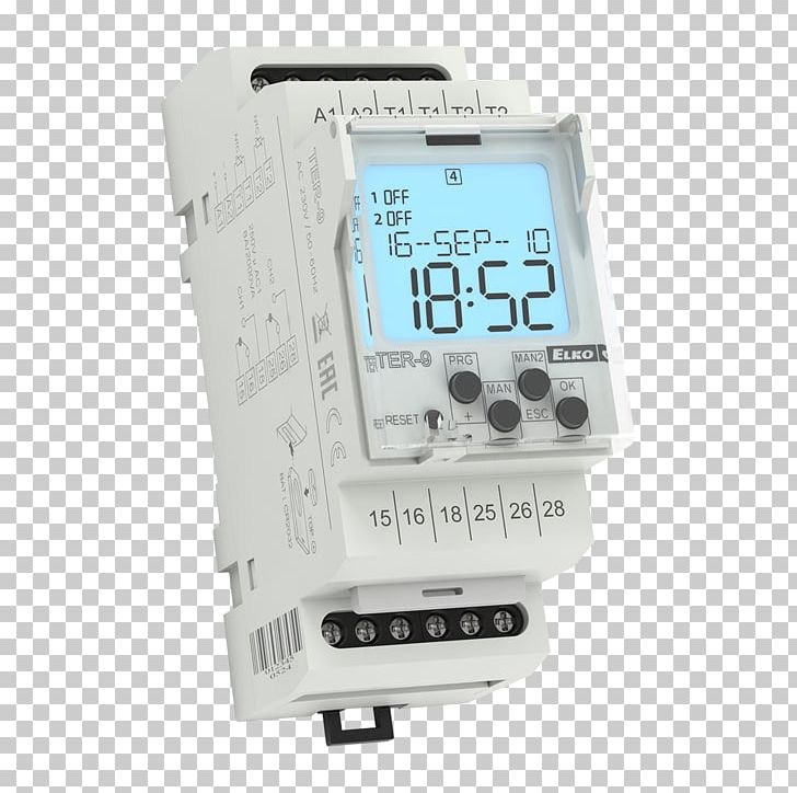 Electrical Switches Timer Time Switch Thermostat ELKO EP SLOVAKIA PNG, Clipart, Biglua, Clock, Digital Data, Din Rail, Electrical Switches Free PNG Download