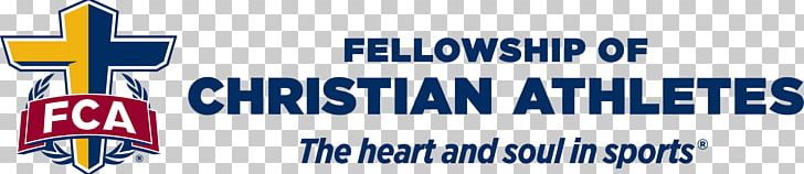 Logo Fellowship Of Christian Athletes Banner Sports Brand PNG, Clipart, Area, Banner, Blue, Brand, Emblem Free PNG Download