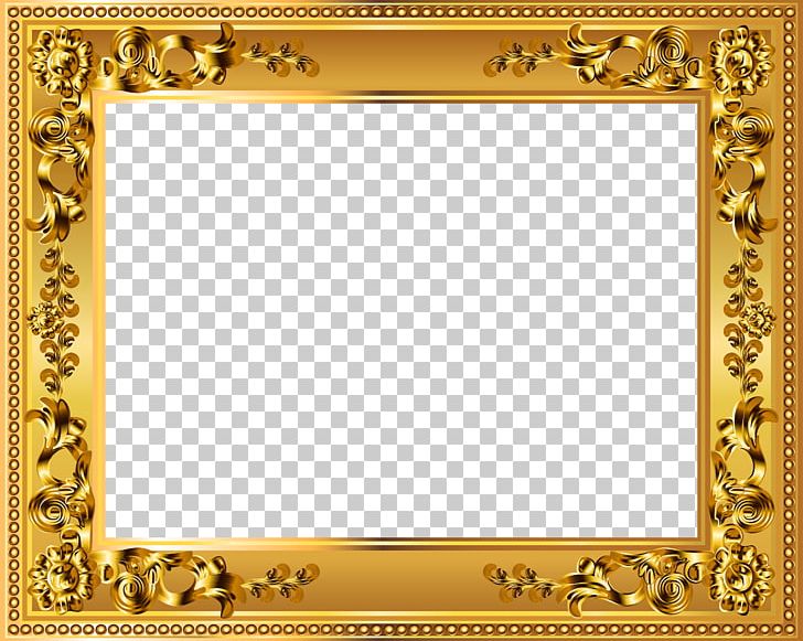 gold frame border clip art
