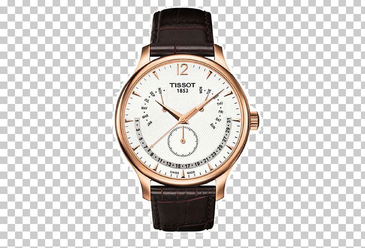 Watch Tissot Jewellery Strap Chronograph PNG, Clipart, Apple Watch, Belt, Brand, Brown, Chronograph Free PNG Download
