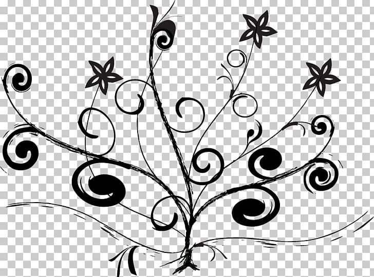 Black And White Floral Designs PNG, Clipart, Art, Artwork, Black And White, Branch, Decorative Arts Free PNG Download