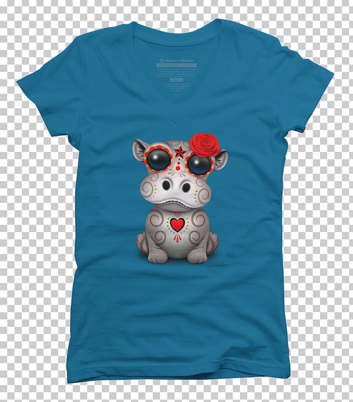 T-shirt Clothing Sleeve Hippopotamus Bluza PNG, Clipart, Animal, Animals, Blue, Bluza, Clothing Free PNG Download