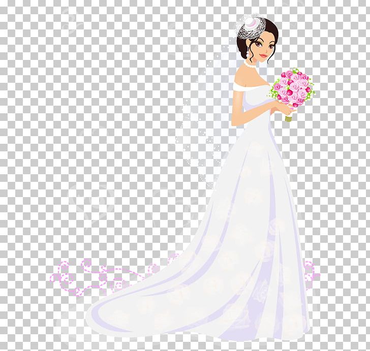 Bride Wedding Dress Euclidean PNG, Clipart, Beautiful Girl, Beautiful Vector, Beauty, Beauty Salon, Bride And Groom Free PNG Download