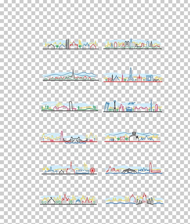 Silhouette Architecture Euclidean Skyline PNG, Clipart, Adobe Illustrator, Angle, Architecture, Area, Blue Sky And White Clouds Free PNG Download