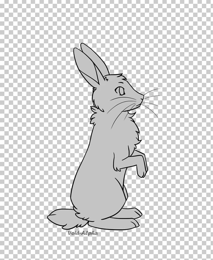 Domestic Rabbit Hare Line Art Drawing PNG, Clipart, Animal, Animals, Black And White, Bunny Rabbit, Carnivoran Free PNG Download