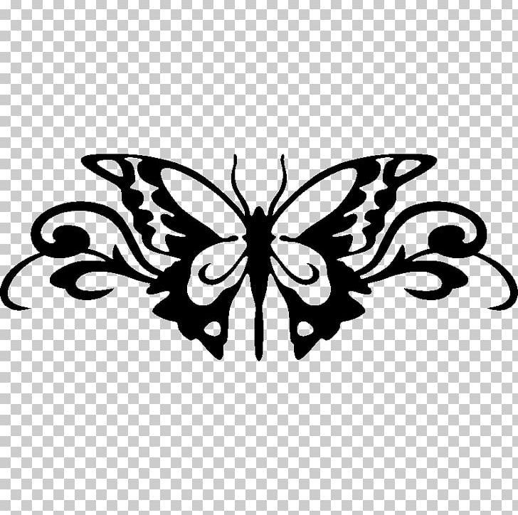 Car Sticker Art Wall Decal PNG, Clipart, Arthropod, Black, Black And White, Brush Footed Butterfly, Butt Free PNG Download
