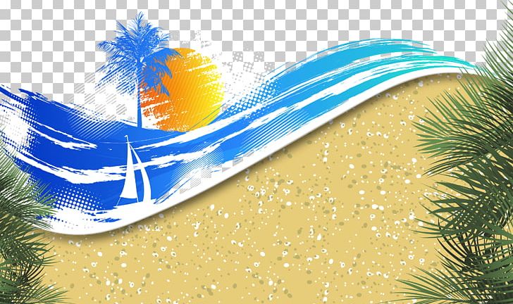 Banner Summer Beach PNG, Clipart, Background Vector, Banner, Beach, Beach Vector, Blue Free PNG Download