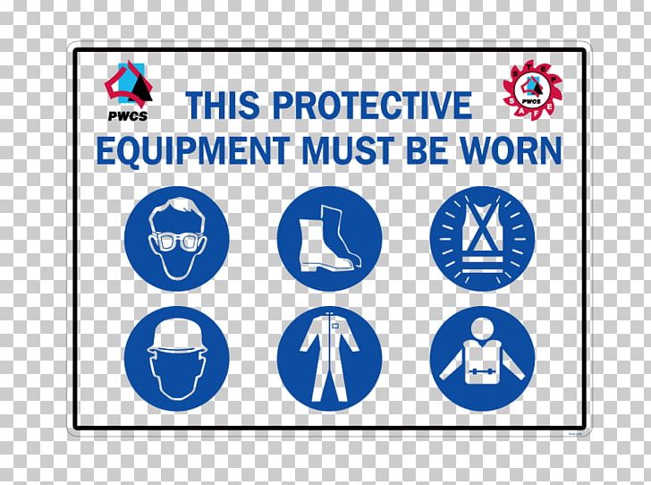 Personal Protective Equipment High-visibility Clothing Signage Occupational Safety And Health PNG, Clipart, Accident, Area, Blue, Brand, Circle Free PNG Download