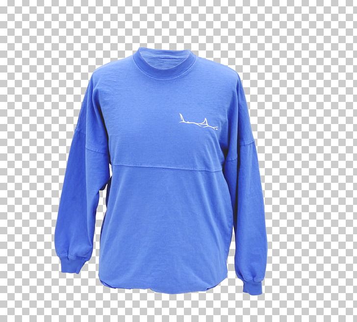 Long-sleeved T-shirt Long-sleeved T-shirt Neck PNG, Clipart, Active Shirt, Blue, Clothing, Cobalt Blue, Electric Blue Free PNG Download