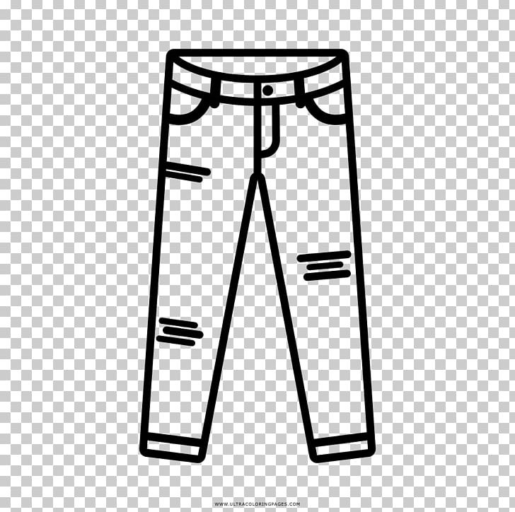 Drawing Jeans Pants Coloring Book Sleeve PNG, Clipart, Active Pants, Angle, Area, Black, Black And White Free PNG Download