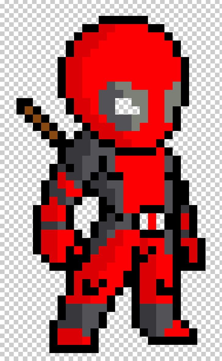 Minecraft Deadpool Pixel Art Drawing PNG, Clipart, Art, Deadpool, Deviantart, Drawing, Fictional Character Free PNG Download