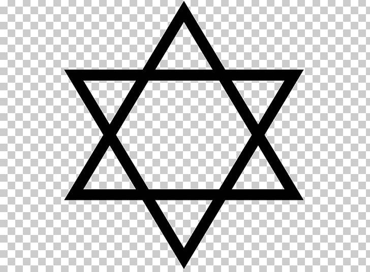 Star Of David Judaism Jewish People Symbol PNG, Clipart, Angle, Area, Black, Black And White, Computer Icons Free PNG Download