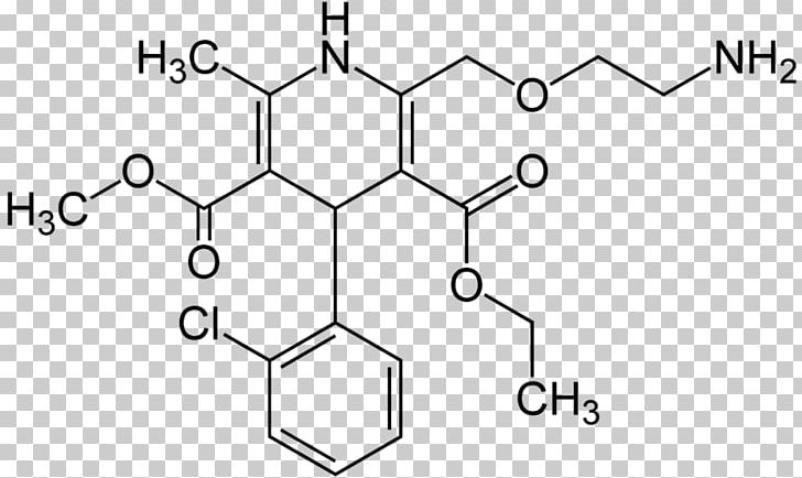 Amlodipine Small Molecule Stereoisomerism Chirality PNG, Clipart, Angle, Area, Black And White, Calcium Channel, Chemistry Free PNG Download