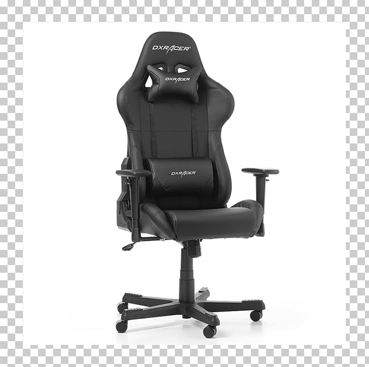 DXRacer Gaming Chair Cushion Fauteuil PNG, Clipart, Angle, Armrest, Auto Racing, Black, Bucket Seat Free PNG Download